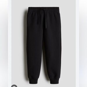 Kid black joggers with pockets sweatpants Unisex